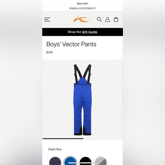 KJUS Vector boys snow bibs size 128 - Picture 13 of 13